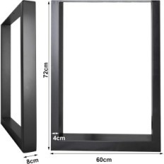 Usado 6x72cm Tanaddo Metal Pieds para vajilla para 2 piezas