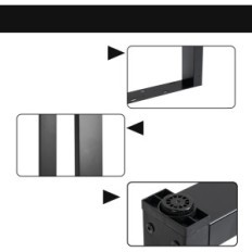Usado 6x72cm Tanaddo Metal Pieds para vajilla para 2 piezas