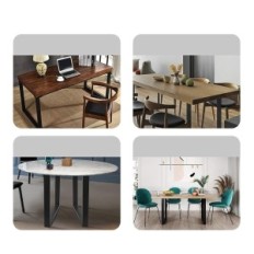 Usado 6x72cm Tanaddo Pernas de metal para utensílios de mesa para 2 pcs