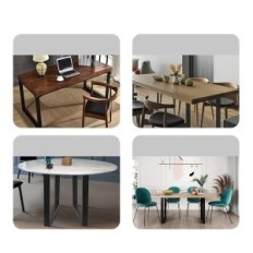 Usado 6x72cm Tanaddo Pernas de metal para utensílios de mesa para 2 pcs