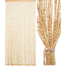 Rideau de bambou de 90x195cm Ezcasch 52 brin beige