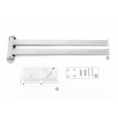 Rotary rätik riidepuu 40 cm Kes A2104S2L40-2 2-arm roostevaba teras