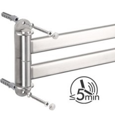 Rotary Handdoek Hanger 40 cm KES A2104S2L40-2 2-arm roestvrij staal