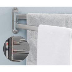 Roterande handdukshängare 40 cm KES A2104S2L40-2 2-arm rostfritt stål