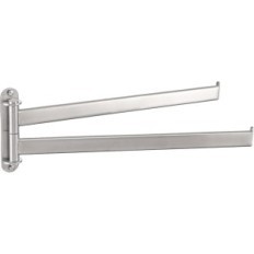 Cabide de toalha rotativa 40 cm Kes A2104S2L40-2 2 braço de aço inoxidável