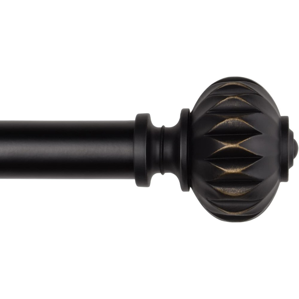 Gebrauchte Metall 182-365cm Schwarze Vorhangstabstange