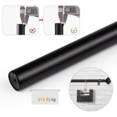 UŻYWANE Drążek do zasłon rozciągany metal 182-365cm SZXIMU czarny