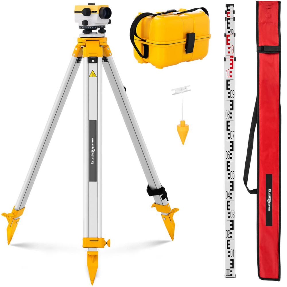 Optinis lygintuvas savarankiškai išlyginti su trikojiu ir pleistru - padidinimas 32x Wed. 40 mm