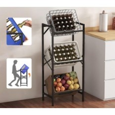 Gebrauchte Boxen auf Boxen mit Getränken Lifewit Metall 3-Stufe 450kg schwarz