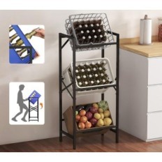 Použité krabice na boxech s nápoji sobožka Metal 3-level 450 kg černá