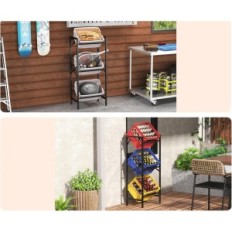 Použité krabice na boxech s nápoji sobožka Metal 3-level 450 kg černá