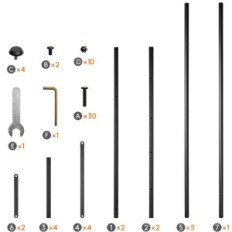 Gebrauchte Boxen auf Boxen mit Getränken Lifewit Metall 3-Stufe 450kg schwarz
