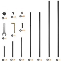 Použité krabice na boxech s nápoji sobožka Metal 3-level 450 kg černá