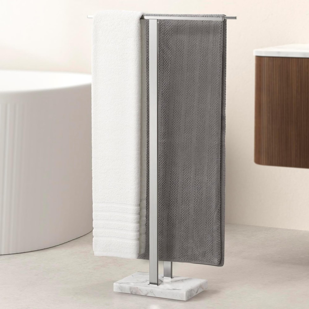 Roll-staande handdoekhanger KES BTH229-2 Steel SUS304 MARBLE 94CM