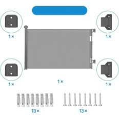 Spora zaštitna vrata s dvorcem od 150 cm za djecu i pse vode