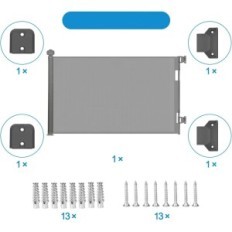 Slow protective gate with a 150cm castle for children and dogs water