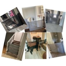 Slow protective gate with a 150cm castle for children and dogs water