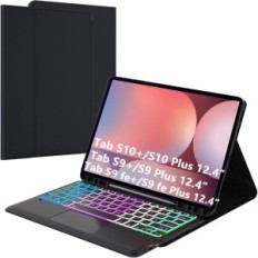 Gebruikte Roofdei Toetsenbord Case voor Galaxy Tab S9 Fe + / S9 Plus 12,4 "Qwertz-backlit