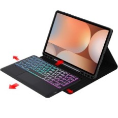 Rabljeni Cercei Keyboard Case za Galaxy Tab S9 Fe + / S9 plus 12,4 "QWERTZ osvetljen