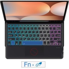 Gebruikte Roofdei Toetsenbord Case voor Galaxy Tab S9 Fe + / S9 Plus 12,4 "Qwertz-backlit