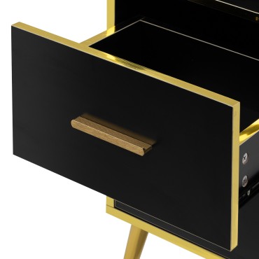 Gabbiano Kappershulp Trix goud zwart — detail lade