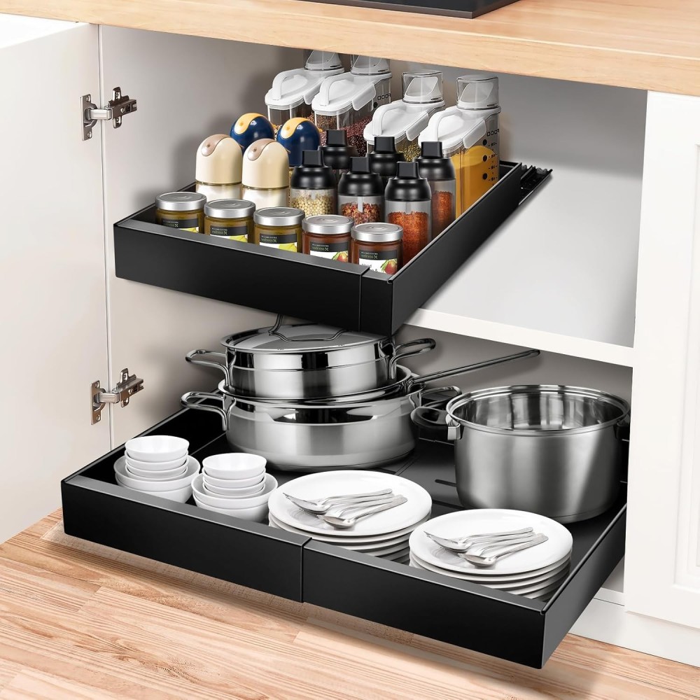 ICARE 32-52 cm Τηλεσκοπικό συρτάρι Icare 32-52 cm Οργανισμός κουζίνας 2 τεμ.