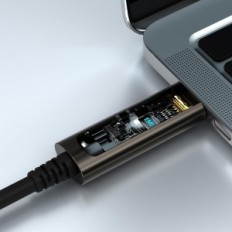 USB- C kábel USB- C száloptikához 15m 10Gbps kiterjesztés VR laptop