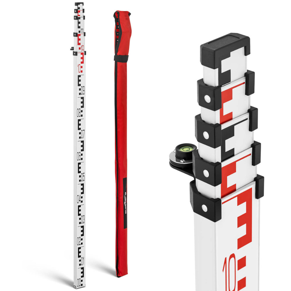 Plākstera izlīdzināšanas sloksnes locīšanas 5m + libella libella