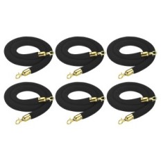 Used Welding Rope Patikil 150cm Welur black for posts 3 pieces Golden hooks