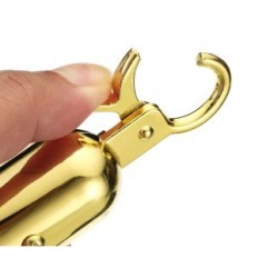 Gebrauchte Schweißseile Patikil 150 cm Welur Black für Beiträge 3 Stück Golden Haken