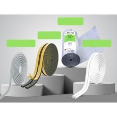 Sello para puertas y ventanas 40M (8x5m) Premium contra borradores de grises blancos