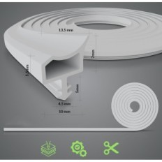 Seal for doors and windows 40m (8x5m) Premium against white-gray drafts