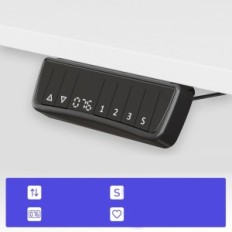 Einstellbarer elektrischer Schreibtisch Joecope 72-120cm fest mit einer großen Ausstellung von 140x60cm