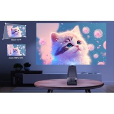 Projektor HY320 Miniprojektor, 4k Full HD WiFi 6 BT5.0 bis 150 '' Ausstellung