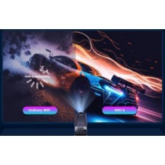 Projektor Hy320 Miniprojector, 4K Full HD WiFi 6 BT5.0 till 150 '' utställning