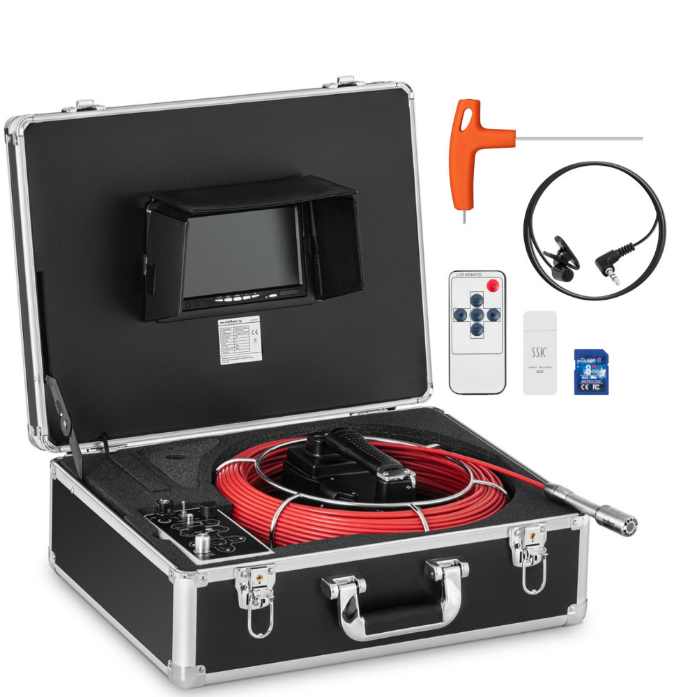 Endoscope LCD TFT 7 "Inšpekcijski fotoaparat 40-80 mm cevi 50m