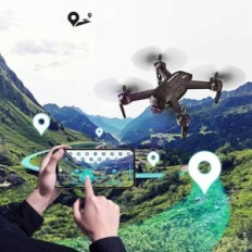 Used Quadcopter Wipkviey T6, FPV with HD 1080p camera with WiFi 2,4g 2 batteries