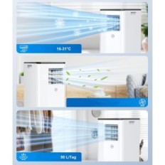 Utilizado Kgogo 9000BTU 4W1, Aire acondicionado Móvil de 2.64 KW, con pantalla