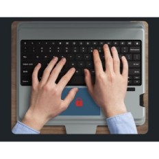 Slučaj s Nillkin iPad Pro tipkovnicom 12.9 "6. Generiranje pozadina 7 boja Qwertz