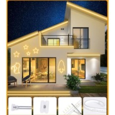 LED-nauha Lamomomo 30m 24V lämpö valkoinen 3000K Vesitiivis virtalähde