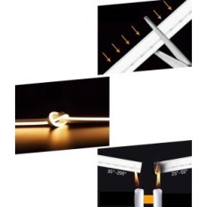 Ruban à LED Lamomomo 30m 24V Chauffer blanc 3000k imperméable à l'alimentation électrique