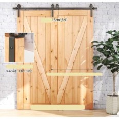 Stumdomų durų bonikluba 244 cm dvigubo parodų durų rinkinys