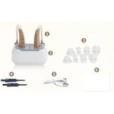 HIGRIQ VHP-1011 Digital Hearing Aid. Volume Adjusting Seniors 4 Ecwalizer modes