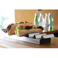 Soporte de expoblema de acero para sándwiches y perros calientes - Hendi 429419