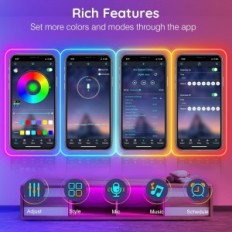 Beschadigde RGB AILBON 30M LED-tape Neon App / Pilot Music Control