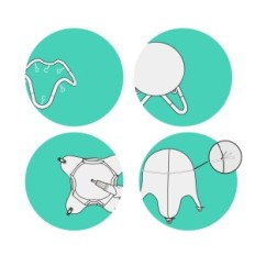 Ergonomická kancelářská židle enovi míč s krytem a koly m