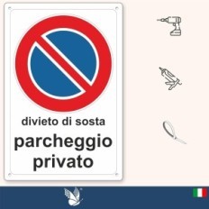 Aluminum plaque prohibiting parking back 30 × 40cm 3mm 5pcs. Powystawowy