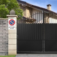 Aluminum plaque prohibiting parking back 30 × 40cm 3mm 5pcs. Powystawowy