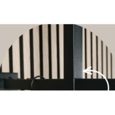 Svježaj-ormar zid i stropne metal lio home 240521 crna 60-90 × 50-65cm 100kg