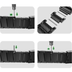 Titanium ιμάντα Galaxy Watch Ultra 2/1 47mm Titan άνθρακα ινών μαύρο